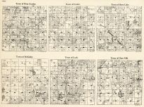 Polk County - West Sweden, Lorain, Bone Lake, McKinley, Luck, Clam Falls, Wisconsin State Atlas 1930c